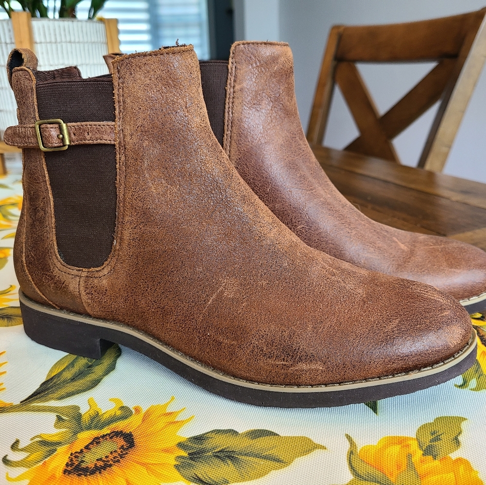 Dark Brown Rockport Booties